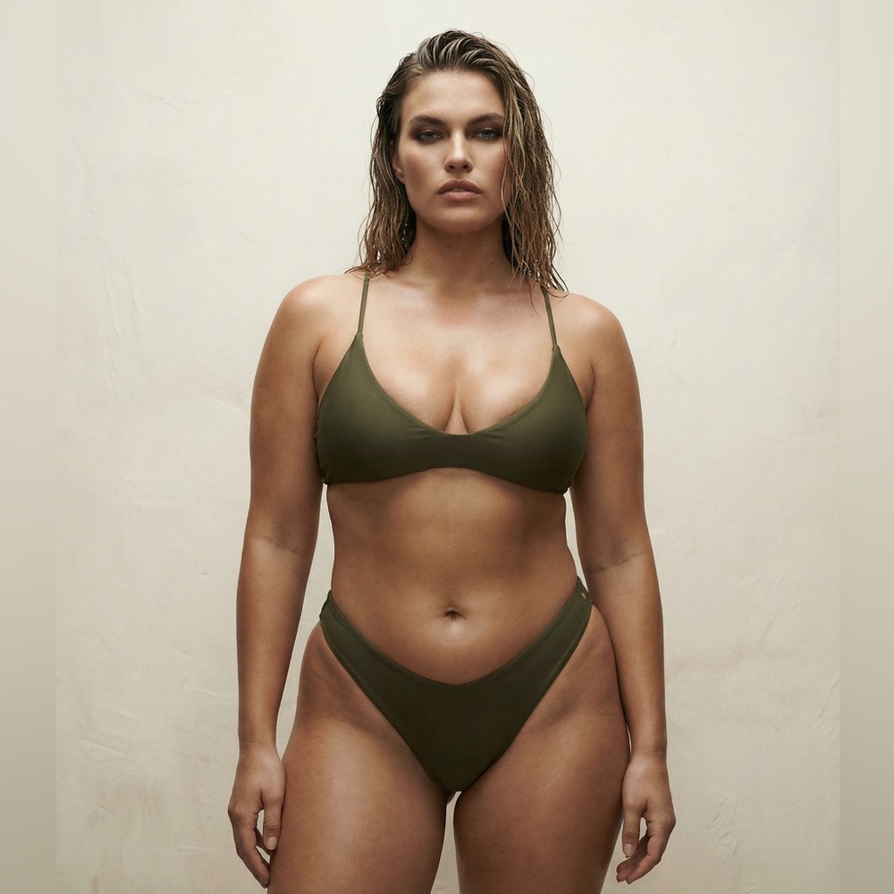 Elegant Khaki Bikini Set